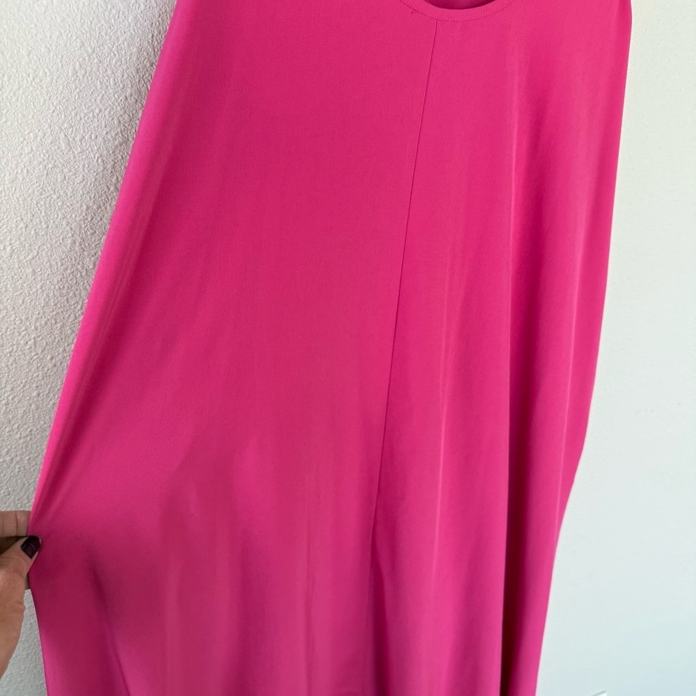 Athleta Presidio Sleeveless Racerback Dress Lightweight High-Low Hot Pink Small - Picture 5 of 12